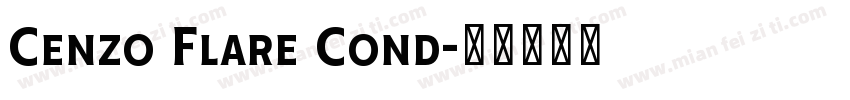 Cenzo Flare Cond字体转换